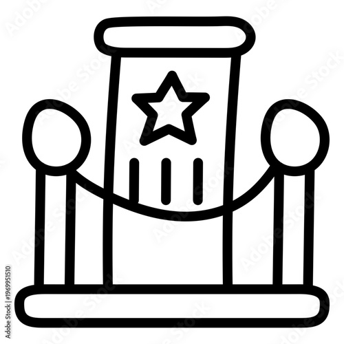 Trendy design icon of royal entrance 