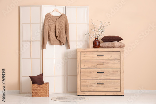 Interior of stylish room wi...