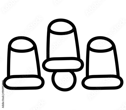 Unique design icon of cups game 