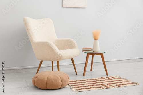 Comfortable armchair with s...
