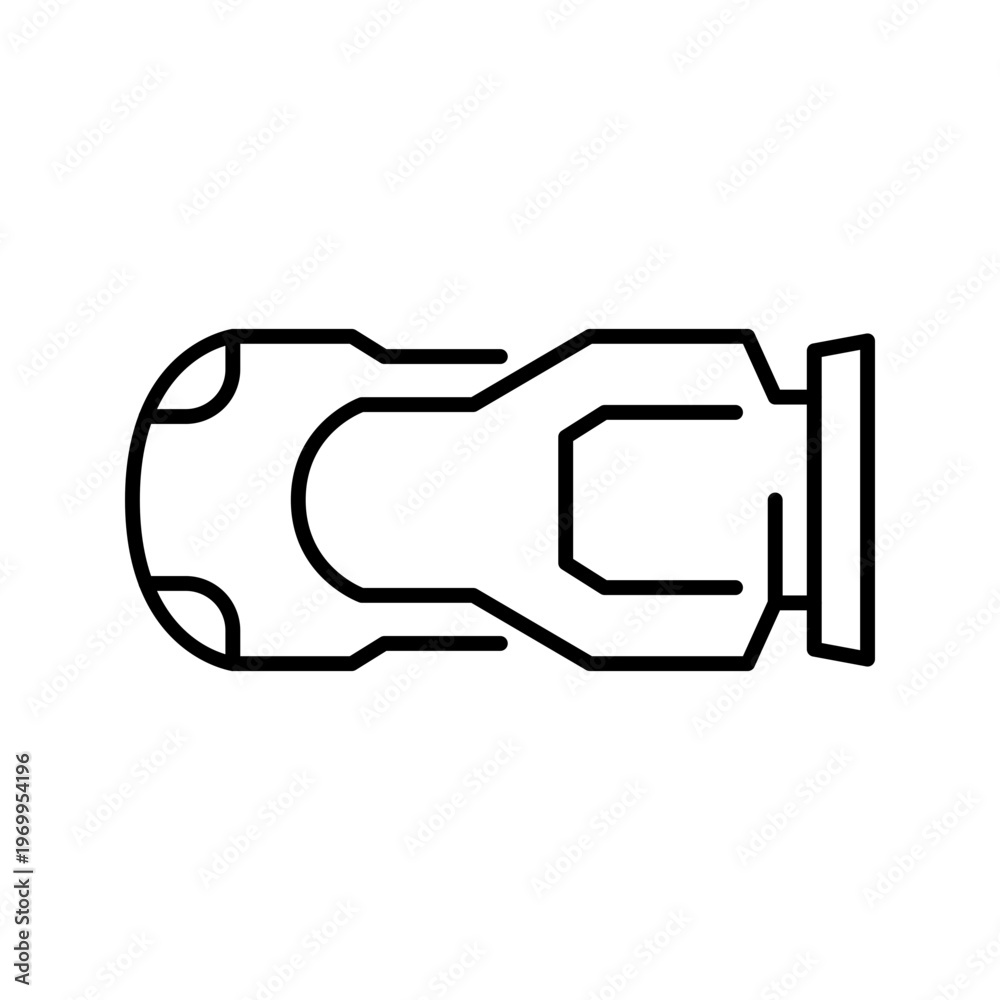 Obraz premium Race car icon. Sports and motorsport line symbol. Black and white.