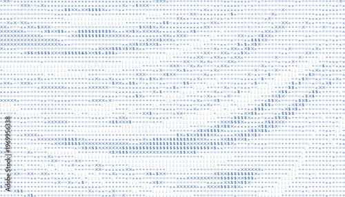 Abstract digital background with glitch effect and binary code pattern
