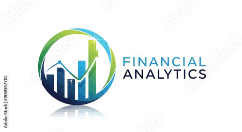 Financial Analytics Business Growth Concept.