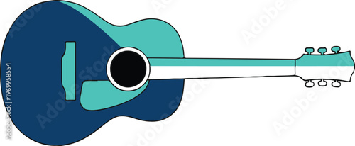 A vibrant blue ukulele a musical instrument for joyful melodies and hawaiian vibes