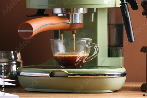 Modern coffee machine with ...