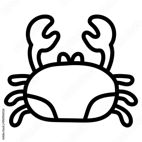 Obraz na plátně Modern design icon of crab