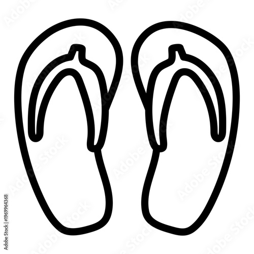 An icon design of flip flop