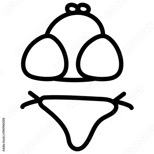 An icon design of swimsuit 