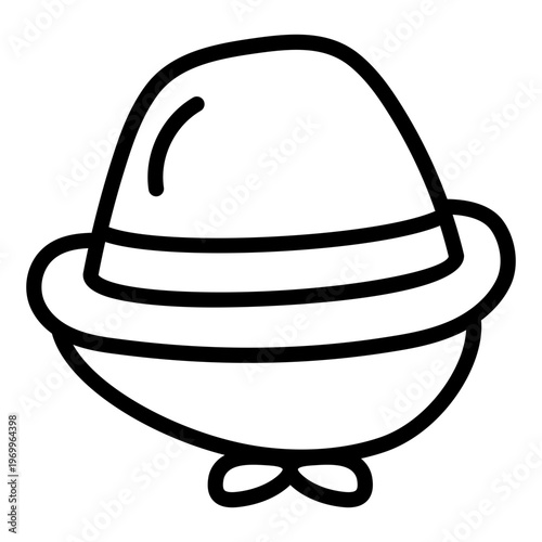 A unique design icon of hat 