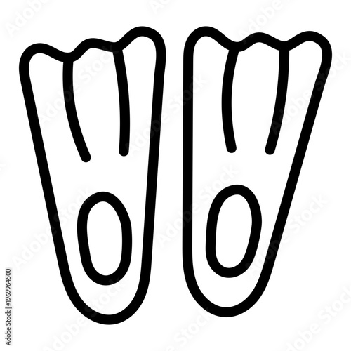 Premium download icon of scuba fins