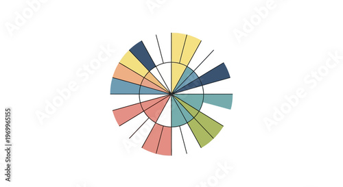 Colorful Pie Chart Diagram.