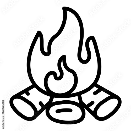 Perfect design icon of fireplace 