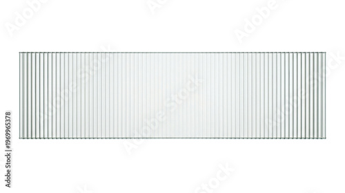 Foto Fluted glass architectural panel isolated
