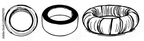 Canning jar supplies set with minimalist line art design featuring preserve, marmalade, and jam with homemade food and kitchen accessories