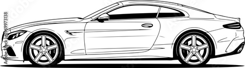 Black taxi car, vector silhouette, modern sedan, transportation icon