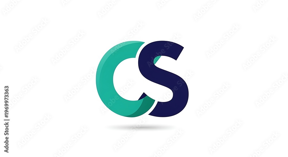 Fototapeta premium CS Logo Design - Modern and Professional Branding.