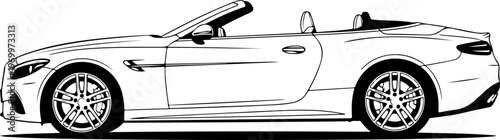 Black taxi car, vector silhouette, modern sedan, transportation icon