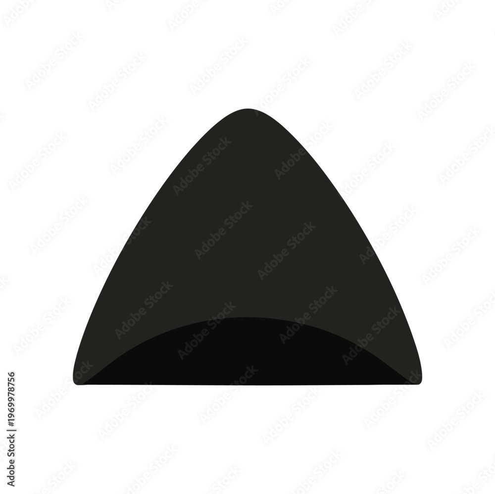 Fototapeta premium triangular peak or curved fin illustrator design