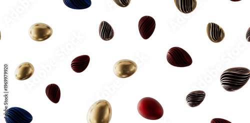 Decorative Easter eggs in v...