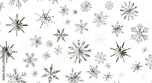 Decorative snowflake patter...