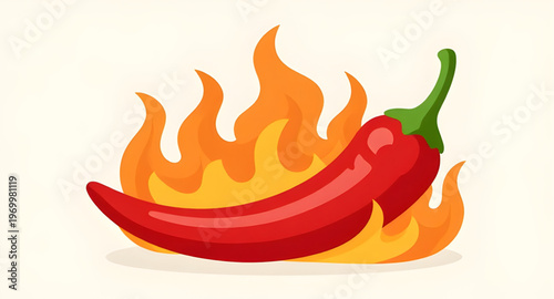 hot chili pepper, chili with fire, flaming chili pepper, spicy chili illustration, chili fire illustration, hot pepper illustration, red chili illustration, fire pepper illustration, chili vector illu