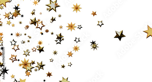 Abstract gold stars scatter...