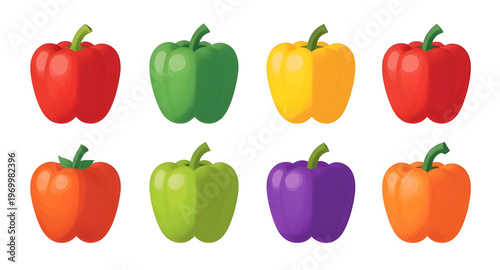 bell pepper, sweet pepper, capsicum vegetable, pepper collection, vegetable collection, colorful peppers, fresh peppers, organic peppers, healthy vegetable, red pepper, green pepper, yellow pepper, or