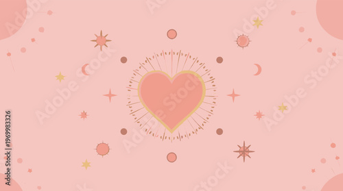 A soft, pastel pink background with abstract shapes. Ideal for creating a calming and modern aesthetic in digital designs or branding materials.