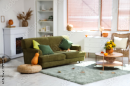 Blurred view of living room...