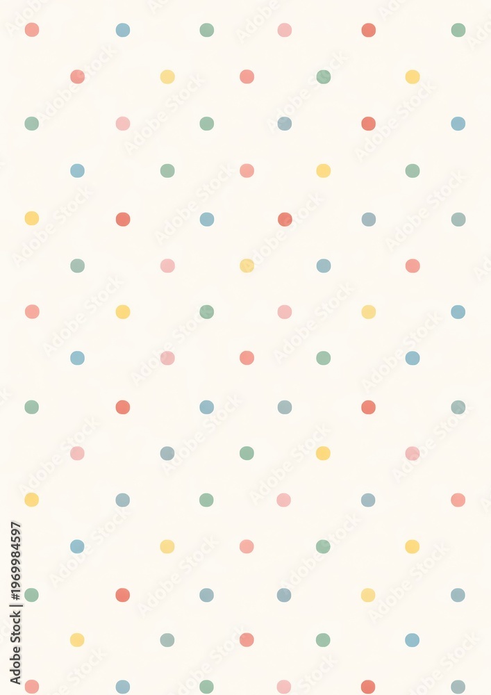 Fototapeta premium Colorful polka dot pattern