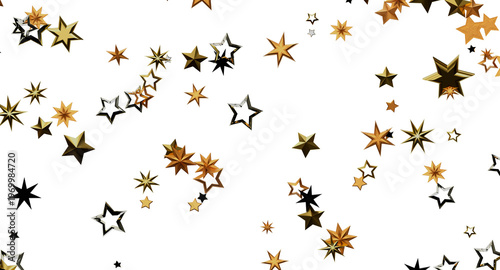 Abstract image of golden st...