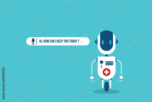 Healthcare AI Assistant Chatbot Medical Support Technology Telemedicine Help Service Automation Digital Health Communication Interface