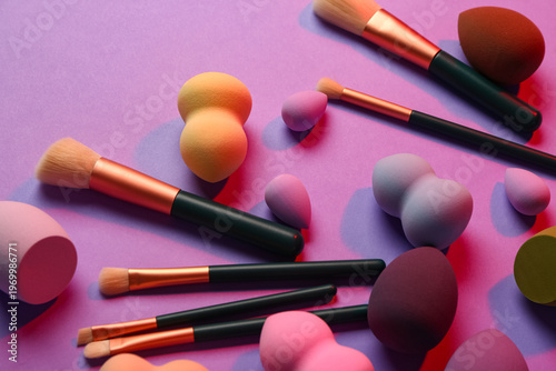 Makeup sponges and brushes ...