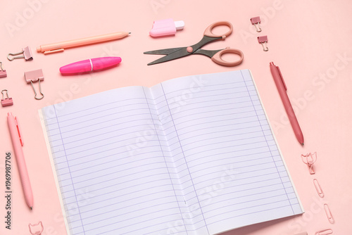 Notebook with different sta...