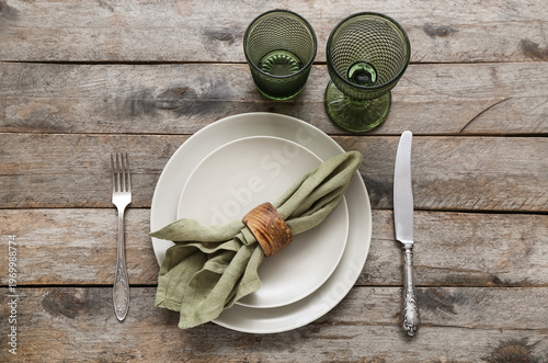 Stylish modern table settin...