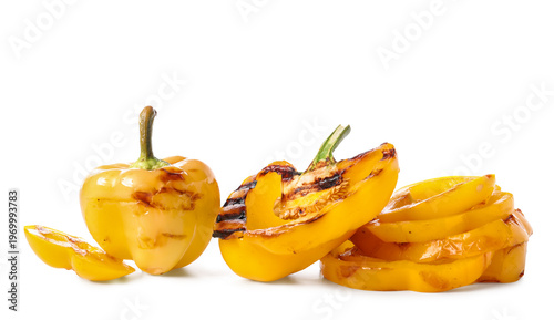 Tasty grilled bell peppers ...