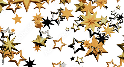Abstract stars floating on ...