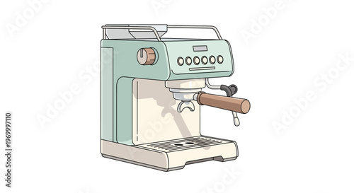 Espresso Machine Coffee Maker Device.