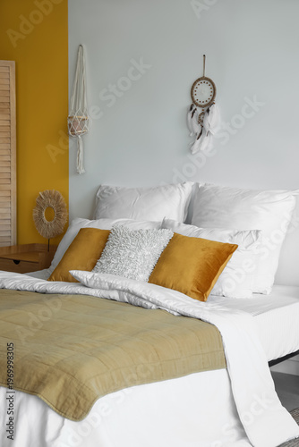 Interior of modern bedroom ...
