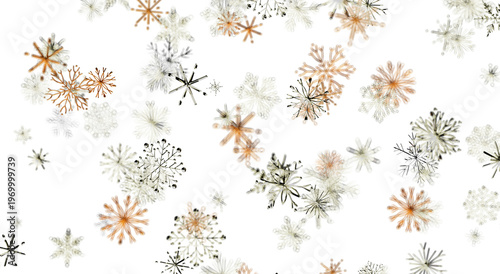 Elegant abstract winter background with snowflake patterns. Perfect for holiday design and christmas