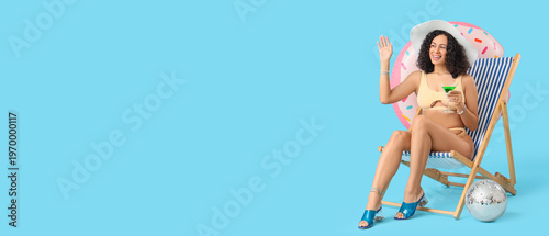 Beautiful woman in swimsuit...