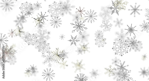 Beautiful abstract snowflake pattern for winter holiday themes and designs. Perfect for backgrounds