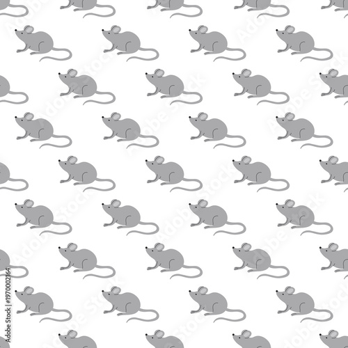 Wallpaper Mural seamless grey mouse pattern on a transparent background Torontodigital.ca