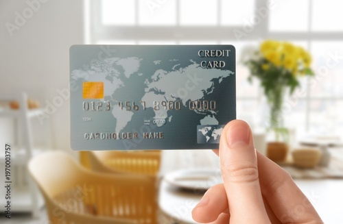 Female hand with credit car...