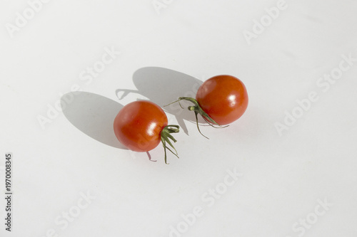 cherry tomato isolated white background.