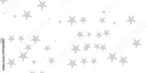 seamless pattern with gray tars shiny glittering on transparent background. Twinkle star vector png confetti pattern.