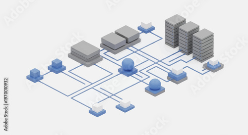 Network infrastructure and data exchange.