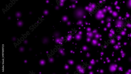 Dynamic floating purple particles animation glittering magical effect backdrop for and presentations