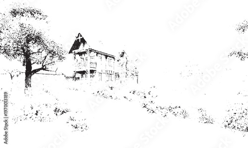 Subtle halftone grunge texture with distressed overlay design, Urban grunge background with dirty rough surface texture