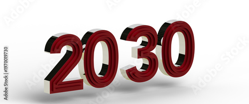 Unique image of 2030 text i...